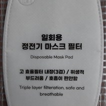 이지데이 교체형 마스크 필터, 50개, 1set