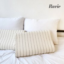 하비 천연라텍스 굴곡형 중형 경추베개(스트라이프), 루멘
