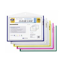 아주산업 벽걸이형 투명케이스 가로형 A4 화이트, 2개