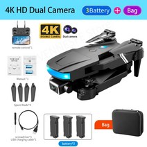 2021 LS878 드론 4K HD 듀얼 카메라 Fpv Wifi 고도 홀드 모드 접이식 직업 Quadcopter 헬리콥터 RC 미니 드론 완구, 협동사, 4K-듀얼 카메라-3B