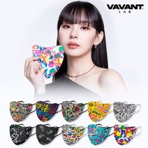 바반트 새부리형 패션컬러마스크 노제마스크 [10매입], 단품, 색상:익스프레스옐로우|사이즈:중형