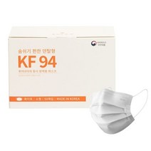 퓨어네이처 [퓨어네이처] 덴탈형 KF94 마스크 50매입 소형 흰색 국내생산, 화이트/S