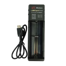 차징샵유통 18650 26650 21700 리튬이온 배터리 충전기 1구 C타입, C타입1구충전기