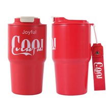 인생 애호감 스테인레스 냉온 텀블러, 레드, 590ml