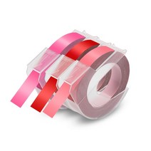 점자 리본 프린터 엠보싱 타자기 라벨링 기계 수동 라벨러 호환 라벨 라벨 메이커, 3pk 레이블 9