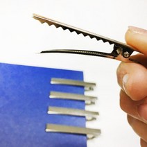 10P DIY 사각 집게핀 머리핀 만들기 메이크업 헤어장식 장신구 헤어고정 미용실 뷰티용품 고정