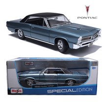 마이스토 1:18 1969 폰티악 GTO 빈티지 모형자동차 블루 올드카 다이캐스트