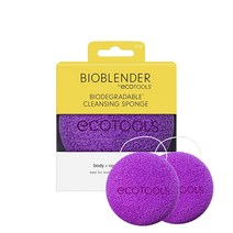 에코툴즈 EcoTools 바디 클렌징 바이오블렌더 샤워 스폰지 친환경 장갑 셀프 태닝 준비를 각질 제거 워시 스크럽용 크루얼티프리 비건 2개입