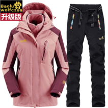 낚시 비옷 우비 낚시복 의류 우의 티셔츠 레인슈트 방수복 등산 바지 판초, S, 여성 핑크 + 검은 색 바지