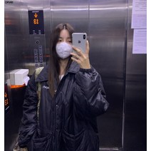 쟈켓 도톰 코트 여한판 루즈핏 경량 패딩 점퍼