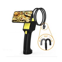 고성능 360도 회전 오토차 내시경 카메라 8mm 유연한 스티어링 배수 하수도 엔진 검사, 3 in 1-360-200cm, [03] 3 in 1-360-80cm
