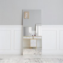 PK 포프 사각 전신거울 800, 화이트