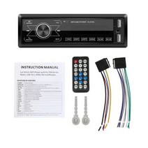 자동차 멀티미디어 플레이어 M10 1DIN 자동차 블루투스 MP3 플레이어 대시 AUX-In 라디오 수신기 헤드 유닛 LCD 디스플레이 원격 제어, MP3 Player onlyMP3 Player only