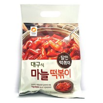 J-MALL 국민 간식!! 청정원 즉석 떡볶이 대구 마늘떡볶이 혼밥 간식 야식 안주, 380g, 1개