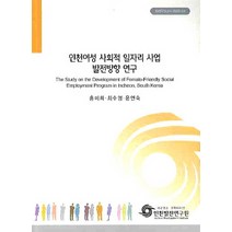 인천여성 사회적 일자리 사업 발전방향 연구, 인천발전연구원, 홍미희,최수영,윤연숙 공저