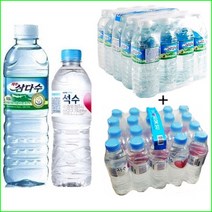 제주삼다수 500mlx(20개) + 진로석수 350mlx(20개), 40개, 500ml