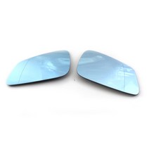 전면 백미러 사이드 윙 도어 유리 블루 가열 L/R BMW F01 F07 F10 F11 F18, 02 Pair