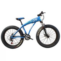 MTB 자전거 입문용 산악 사이클링 남녀 콤프 카본, 21단 검정색과 파란색 26인치