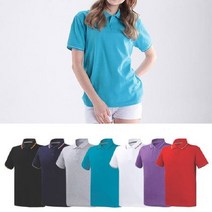 스포티한 여름 2선 S~2XL 카라 빅사이즈 카라티 반팔