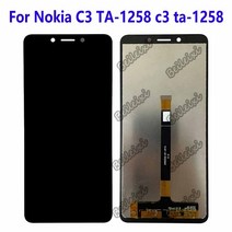 노키아 X20 TA-100% 1341 LCD 디스플레이 터치 스크린 디지타이저 어셈블리 교체 1344 테스트 AAA, [01] Black, 1개