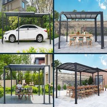 슬라이딩 전원주택 차고 주차장 가든 가제보 캐노피, 슬라이딩 주차장 파고라