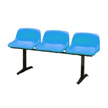 모두몰 NSB-813 (3인용 고정식) 플라스틱 벤치, 파랑