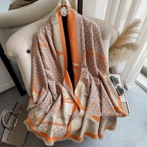 겨울 스카프 철탑 캐시미어 목도리 여성 따뜻한 양면 두꺼운 풀라 레이디 두건 여성 파시미나