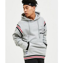 JOHNNY CARSON 자니카슨 스트라이프 포인트 후드티 - M.GREY STRIPE POINT HOOD - M.GREY