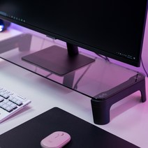 지니비 GMS2-HUB 모니터받침대 고속충전 USB 3.0 허브, 블랙