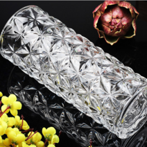 투명유리컵 볼유리 엔틱유리병 인테리어화병 빈티지, 소형8x20CM