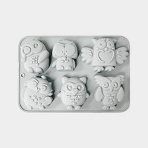다구몰드 - 귀여운 부엉이 6구 실리콘 몰드