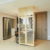 까사라움 블라인드 공간분리 인테리어 가벽 파티션, 가벽파티션(내추럴)