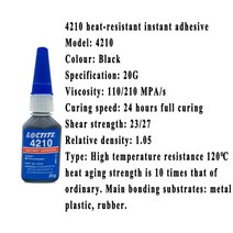 고주파실링기 Loctite480 타이어 수리 접착제 Sealers 슈퍼 Caulk 자동차 고무 창 스피커 인감, [04] 4210 20g