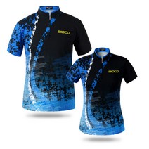 ZST-1010/2010(세로두줄BL 블루) 볼링의류 볼링티 클럽티 커스텀 단체 티셔츠 / 주문제작