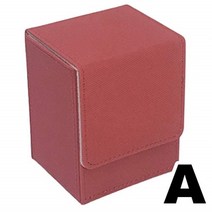 Cicogna 덱 케이스 가죽 수납 가능 카드 80장 세로 홀더 Type A, 유형 A: 레드