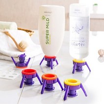 가엔가 6P 세트 세워쓰는 절약형 샴푸 린스 세제 디스펜서 거꾸로캡 홀더