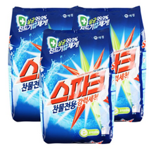 스파크 세탁세제 리필5.5kg 1박스(3개입) 찬물전용 가루세제, 3개입, 5.5kg