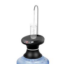 생수통펌프 물펌프 전동 룩 자동 충전식 정수기 헤드 차를 달이다 보틀 포장 워터드라이버너 가정용 1736081539, 블랙 _스마트 정량 _극 롱 릴레이