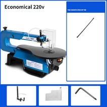 스크롤쏘 스카시 기계 전기 스크롤 톱 16 인치 속도 가변 지그 톱 220v 목공 diy 테이블 각도 절단 곡선 톱 10 블레이드 ssa16l-vr, 경제적인, 2.Economical 220v