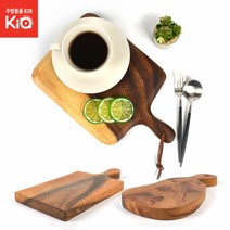 캠핑용 나무도마 접시 01. 신사각 아카시아 보드 중(31*19.5*1.8)