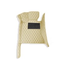 플로어매트 댄스플로어매트 러그원형레드 자동차 바닥 매트 인테리어 방수, front 1pcs beige, 혼다