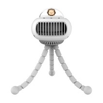 MBH 날개없는 집게형 미니 문어발 선풍기, 화이트, HX-125