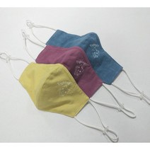 힘내라 대한민국 천연염색 마스크 여름용 면마스크, 스카이블루(쪽염색), 중(얼굴작은 여성 및 청소년용)