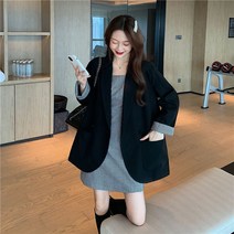 여름 신착 여성 빈티지 느슨한 단순 블레이저 재킷 사무실 레이디 우아한 패치 워크 얇은 쉬폰 겉옷 | 블레이저 |
