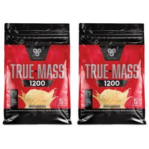 비에스엔 트루-매스 1200 파우더 프로틴 & 카보하이드레이트 드링크 믹스 단백질 보충제, 2개, 4.65kg