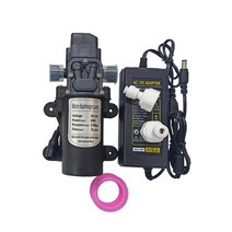 동력 분무기 살 엔진 dc 12v 고압 미스트 펌프 160psi 부스터 다이어프램 워터 펌프(전원 공급 장치 포함), 펌프 공급