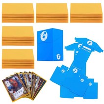 DeELF Panda Card Sleeves 500 ct TCG MTG 카드 슬리브 벌크 데크 프로텍터 표준 카드 슬리브 코드 매직 더 게더링 포켓몬 및 수집용 게임 카드, Yellow Matte