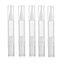 2/5 Pcs 빈 네일 오일 펜 브러쉬 액체 재단 리필 되나요 병 3ml/5ml 여행 크기 화장품 홀더 메이크업 도구, 02 5 Pcs 5ml