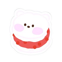 kk bt21 정품 미니니스위티 투명 아크릴톡 거치대 핸드폰 악세사리 홀더 링 스마트 톡 그립 거치, 알제이
