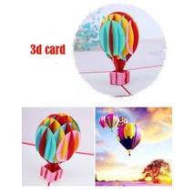생일 크리스마스 새해 선물 메세지 팝업 카드 3D 엽서 크리 에이 티브 종이 유니콘 페가수스 축제 파티 초대장 인사말 추수 감사절, 열기구